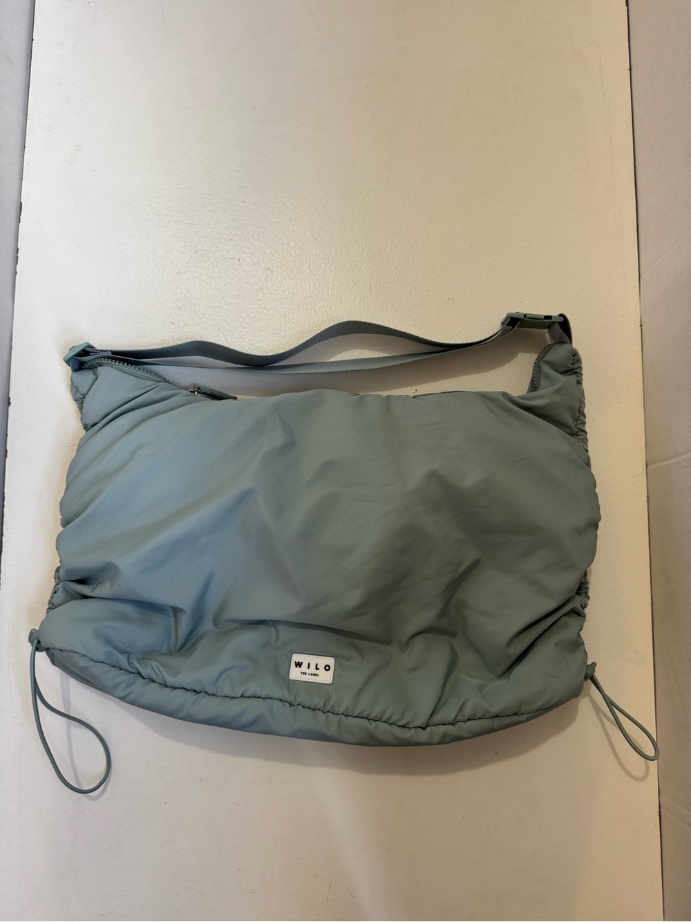 Wilo the Label Ruched Sling Bag in Rosemary
